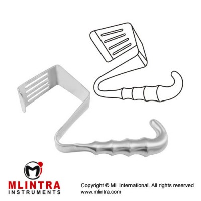 Davidson Scapula Retractor Stainless Steel, 19 cm - 7 1/2" Blade Size 80 x 54 mm